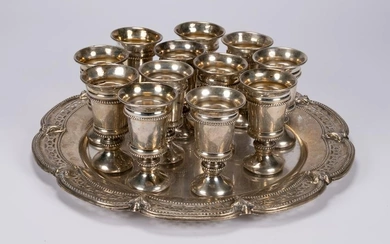 Judaica Sterling Silver Kiddush Cup Set
