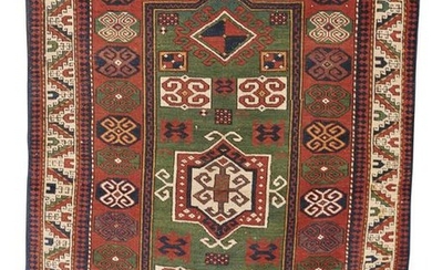 Kazak Prayer Rug, Caucasus, ca. 1900; 5 ft. x 3 ft. 11