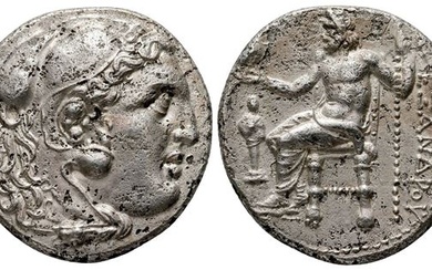 Kings of Macedon, time of Philip III - Lysimachos, c. 323-280 BC. AR Tetradrachm (27 mm, 16.65 g).
