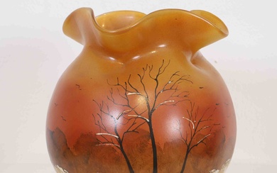 LEGRAS Théodore (1839/1916) France Vase... - Lot 150 - Lux-Auction