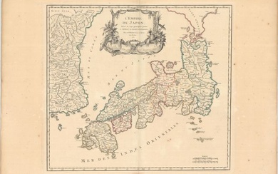 "L'Empire du Japon, Divise en Sept Principales Parties, et Subdivise en Soixante et Six Royaumes", Robert de Vaugondy, Gilles
