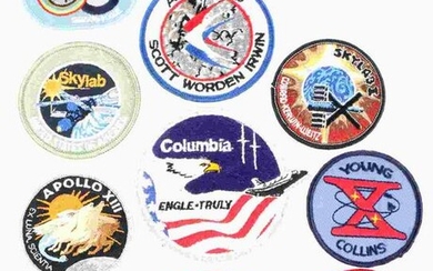 LOT OF 10 ASSORTED NASA SPACE SUIT MISSION PATCHES