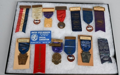 LOT OF UNION CONVENTION BADGES