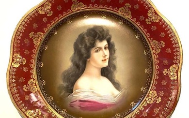 Lady Amorosa Portrait, Royal Vienna Decorative Plate