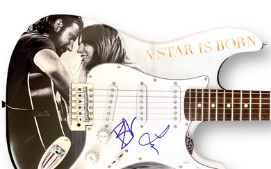 Lady Gaga & Bradley Cooper Signed Custom "A Star Is Born" Stratocaster Guitar (JSA)