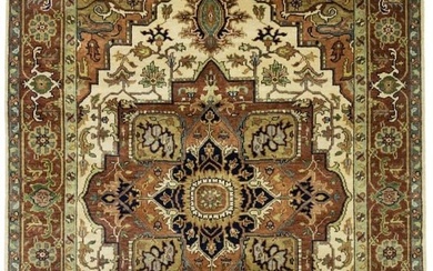 Large Handmade Tribal Heriz Serapi 9X12 Oriental Rug Living Room Decor Carpet