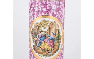 Limoges Hand-Painted Umbrella Stand