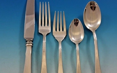 Lotus by Watson Sterling Silver Flatware Set for 8 Service 44 pieces
