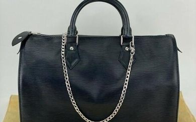 Louis Vuitton Speedy 30 Black Epi Leather Hand Shoulder