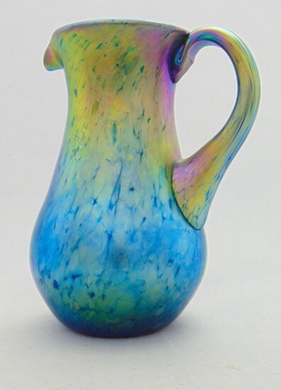 Lundberg iridescent glass pitcher