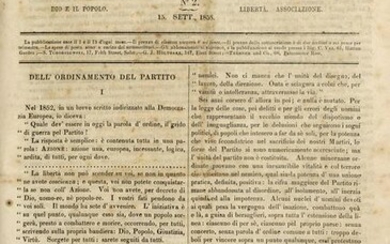 MAZZINI Giuseppe (1805-1872) - Pensiero ed Azione.