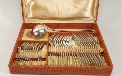 silver plated metal HOUSEHOLD including 12 spoons, 12 forks, 12...