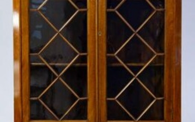 Mahogany Double Door Corner Cabinet