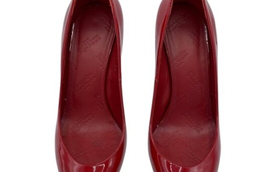 Maison Margiela Red Patent Leather Pump Heels Size 38