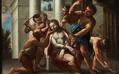 Maler der venezianischen Schule des beginnenden 18. Jahrhunderts, DORNENKRÖNUNG UND VERsPOTTUNG CHRISTI