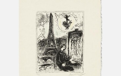 Marc Chagall, Painter at the Eiffel Tower