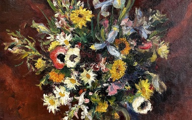 Marcel Dyf 1899-1985 (French) Vase of flowers oil on...