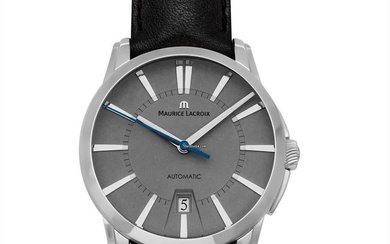 Maurice Lacroix Pontos Date PT6148-SS001-230 - Pontos Automatic Grey Dial Stainless Steel Men's