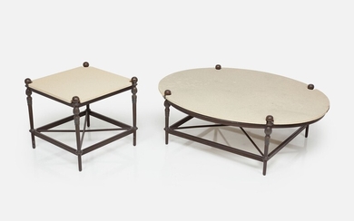 Michael Taylor, 'Montecito' Coffee Table and End Table (2)