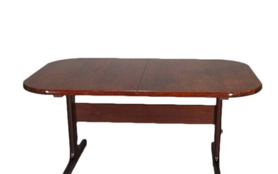 Midcentury Danish Modern Sculpted Rosewood Dining Table