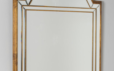 Miroir en bois doré, circa 1980