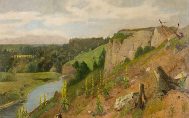 Mountain Landscape near Wurzen, 1908 Eduard Zetsche, (1844 - 1927)