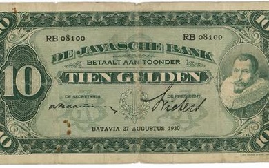 Netherlands East Indies 10 Gulden 1930