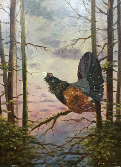 Oil painting Early bird Evgeny Adolfovich Kibrik