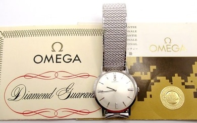 Omega 14KT and Diamond Dress Watch