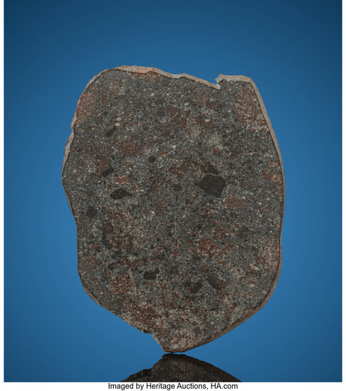 Orconuma Meteorite Slice Ordinary Chondrite, H3-4 Southern Tagalog, Philippines...