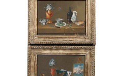 PAIR 19TH CENTURY OR EARLIER STILL LIFE PAINTINGS