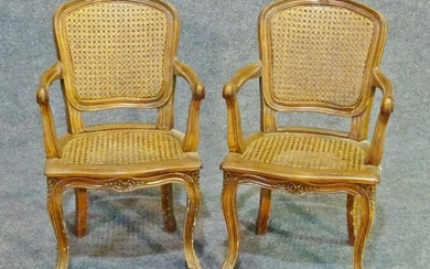 PR LOUIS XV STYLE CANE CHILD'S CHAIRS