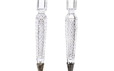 Pair Candlesticks, ABCG, Diamond Point By Pairpoint