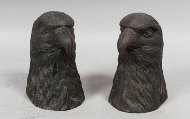 Pair of Metal Eagle Bookends