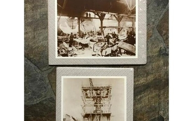 Pair of Statue of Liberty Construction Photo Prints