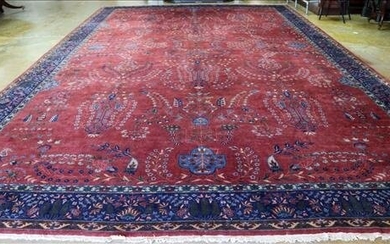 Palace size antique Persian rug, 14.8 x 24.8