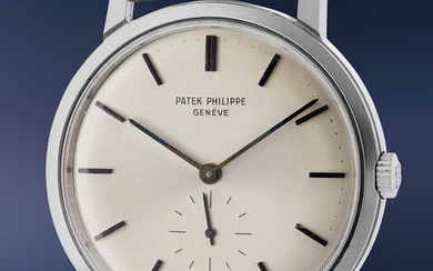 Patek Philippe, Ref. 3466 A sporty and attractive stainless steel wristwatch with sunburst satin finished dial