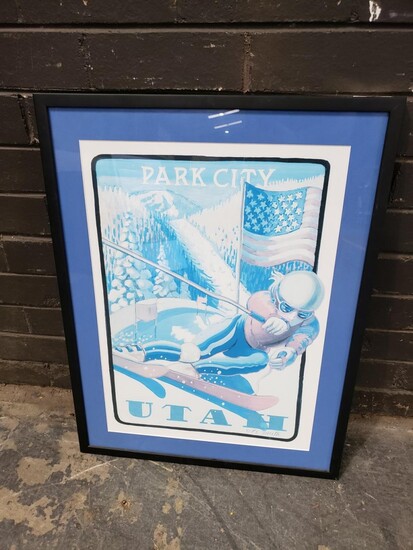 Patricia Smith "Park City, Utah (Winter Olympics 2002)" decorative print, 72 x 55 cm(frame)