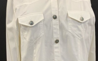 Patricia Wolf Cotton Shirt w Southwestern Buttons