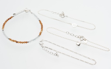 Pernille Corydon. Four sterling silver bracelets (4)