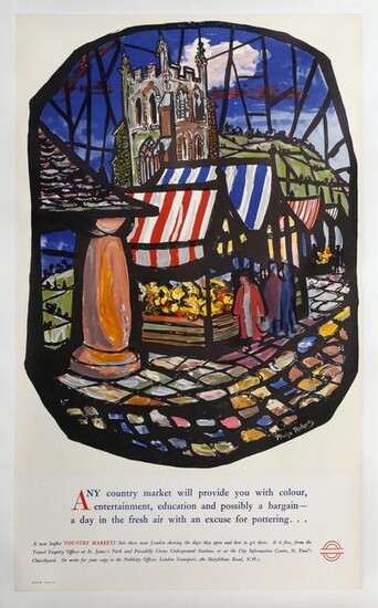 Philip Roberts, Country Market, Lithograph poster