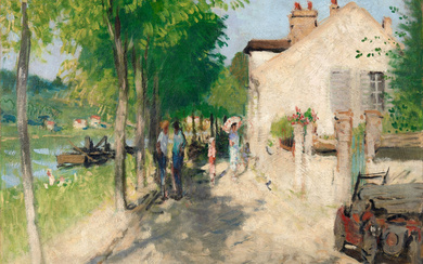 Pierre-Eugène MONTEZIN 1874-1946 Le quai de la Croix Blanche