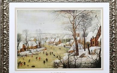 Pieter Bruegel, Winter Landscape with Skaters and