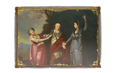 Plateau de galerie en fer blanc tanné de Pontypool, fin du XVIIIe siècle, peint de...