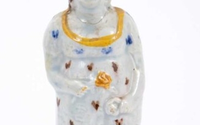 Prattware figure of a young woman, c.1800
