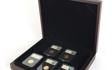 Queen Elizabeth II Special Reserve sovereign set with case a...