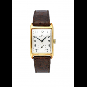 ROLEX Gent's 18K gold wristwatch 1930s Dial, movement and...