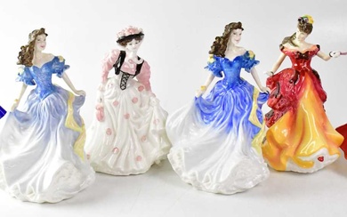 ROYAL DOULTON; five 'Figure of the Year' figures, comprising HN3375...