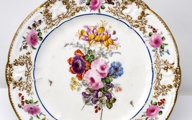 Rare NANTGARW porcelain plate 10" in diameter