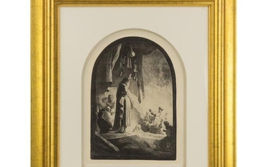 Rembrandt (1606-1669) Lazarus Plate Etching FRAMED